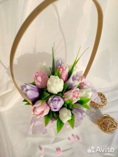 Тюльпаны из мыла ручной работы