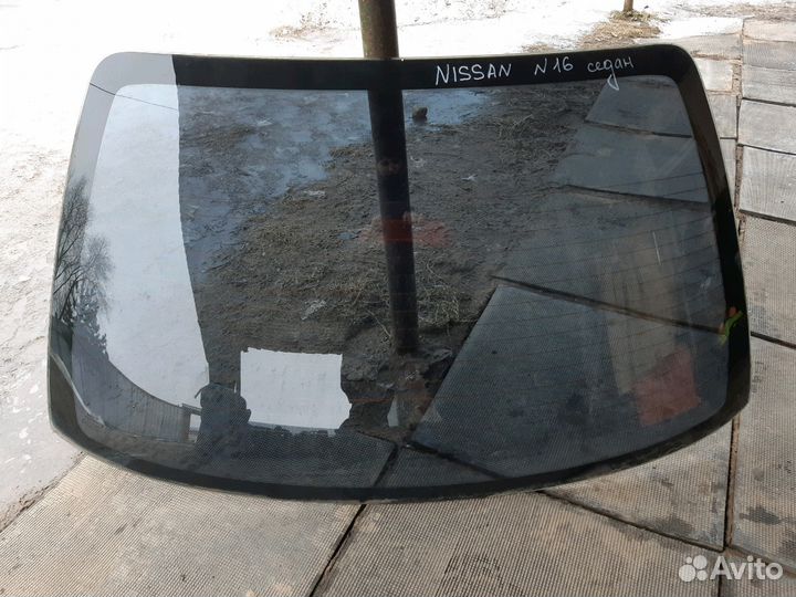 Стекло задние Ниссан Альмера Н16 седан