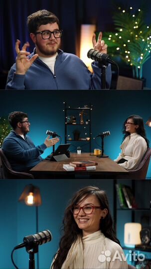 Съемка подкаста, студия для подкастов, youtube