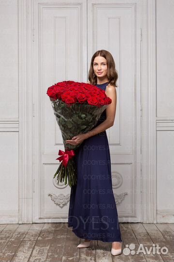 Розы 51 штука 90 см