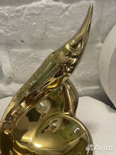 Икорница / Статуэтка рыба. Керамика СССР