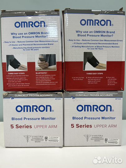 Новый беспроводной тонометр Omron 5 Series BP7250