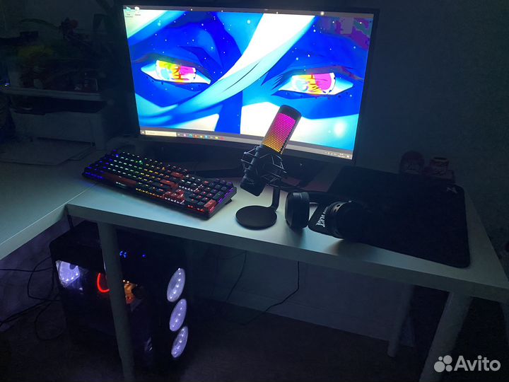 Мощный игровой компьютер С монитором 240 герц