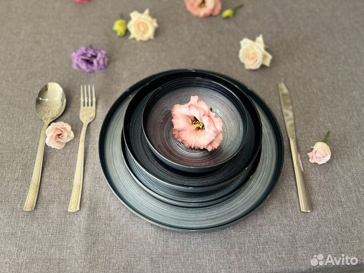 Столовый сервиз на 6 персон «Синий космо»