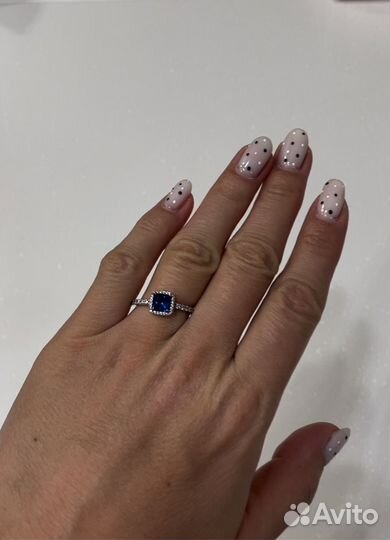 Серебряное кольцо pandora 18