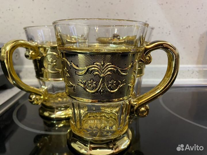 Винтажные кружки с позолотой