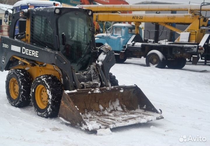 Уборка снега, услуги мини погрузчика бобкат