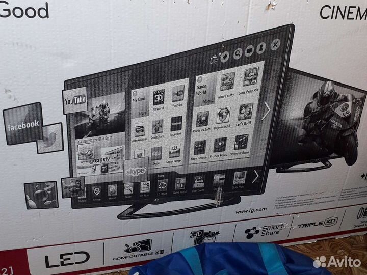 Телевизор LG smart TV Cinema 3D.42D