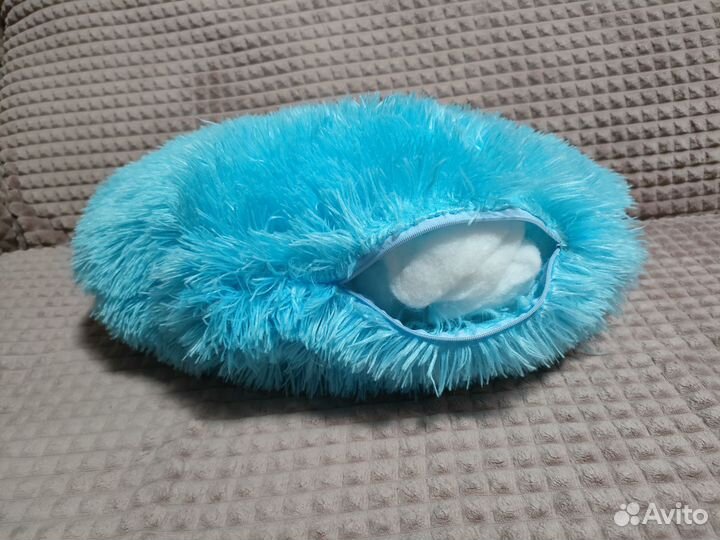 Подушка декоративная пушистая сердце love любовь