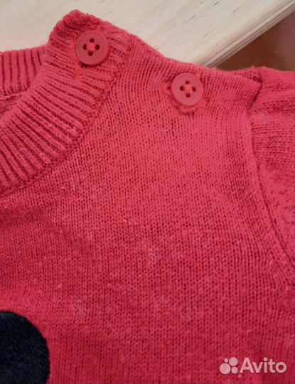 Новогодний свитер c&a 74 + боди