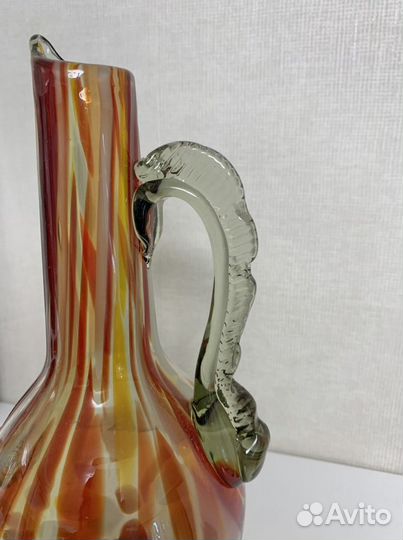 Кувшин / ваза, СССР, цветное стекло (винтаж)