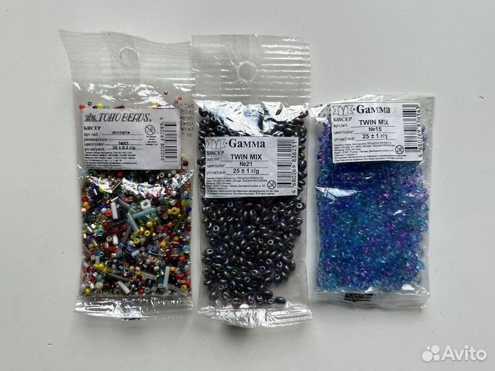 Бисер Gamma и Toho Beads