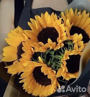 Подсолнухи букет