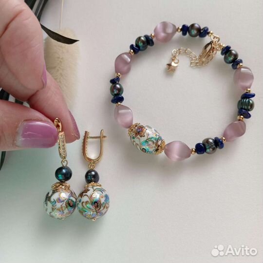 Серьги и браслет