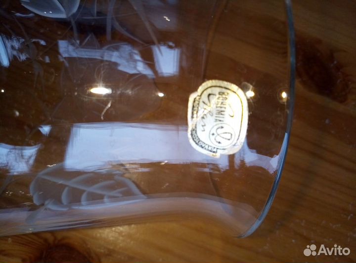 Бокалы,ваза хрусталь(чсср Богемия Чехословакия)