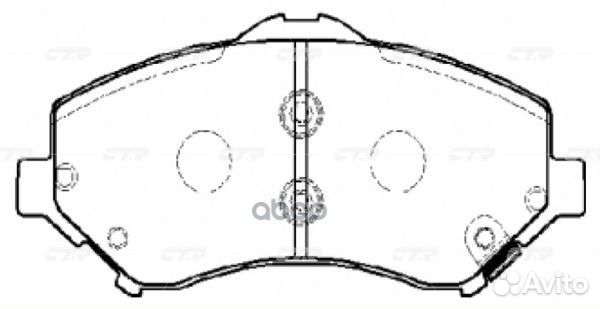 GK0121 колодки дисковые передние Jeep Wrangler
