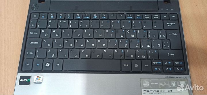 Нетбук acer aspire one 721