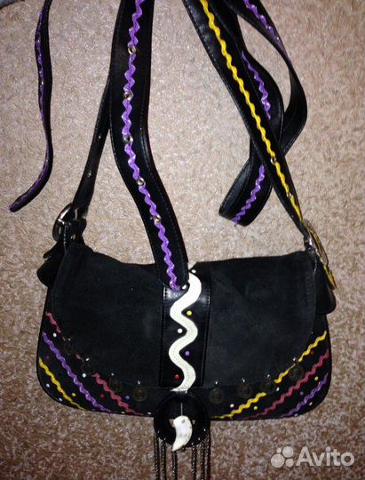 Сумка нат. замша