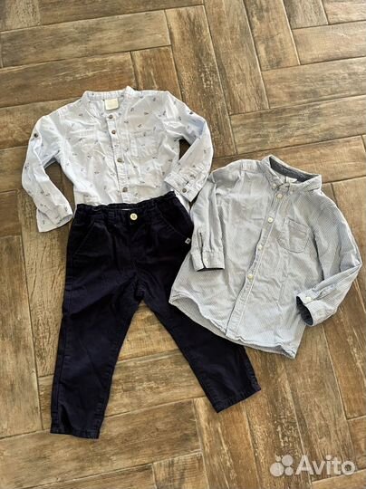 Рубашка hm и брюки 92