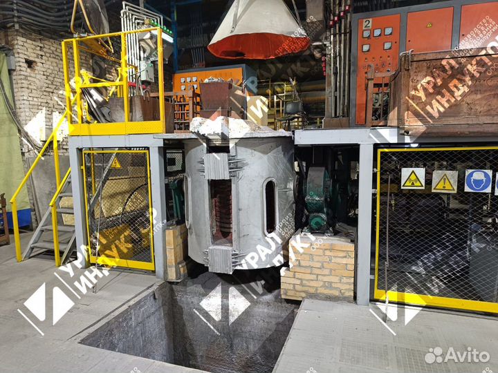 Индукционная плавильная печь 1000 кг