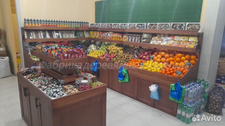 Стеллажи и полки для фруктов и овощей