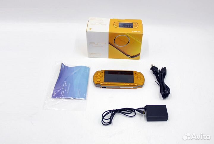 Sony PSP 3000 Slim 64 Gb Bright Yellow В коробке