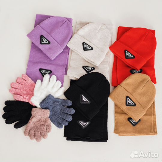 Комплект шапка и шарф
