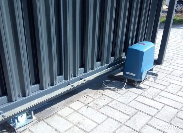 Откатные ворота с автоматикой под ключ