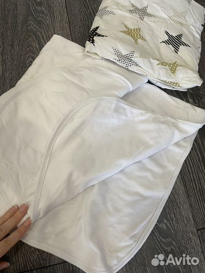 Плед двухсторонний велюр +хлопок новый