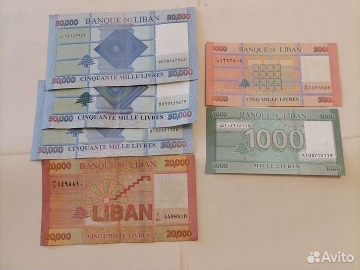 Банкноты Ливана