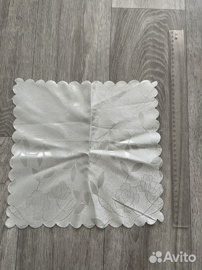 Скатерть с салфетками и кольцами