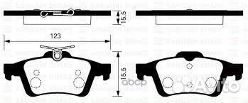 Колодки тормозные HI-Q SP2091 зад. SP2091 Sangs