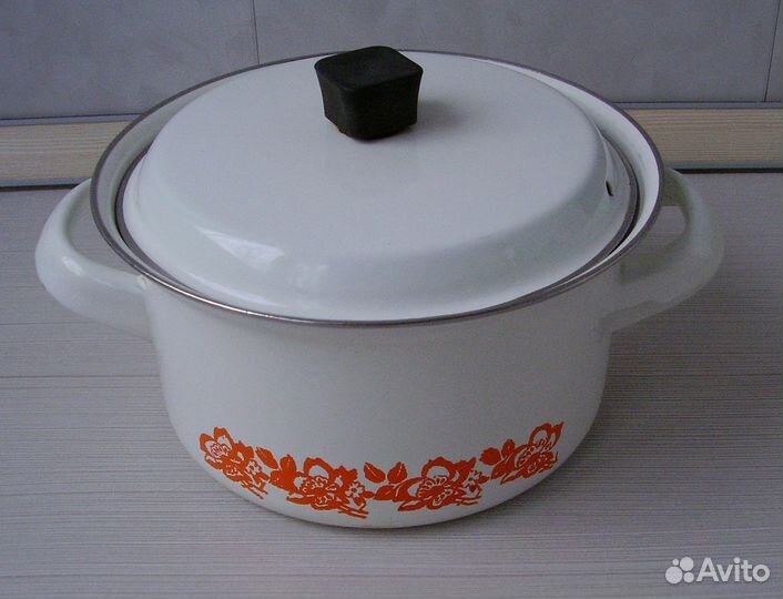 Кастрюля эмалированная, 1,5л