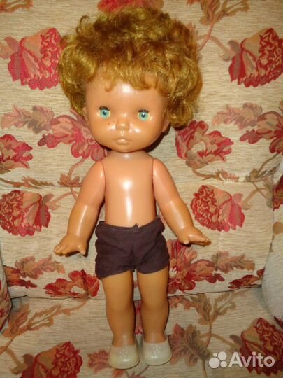 Кукла СССР Антошка с клеймом