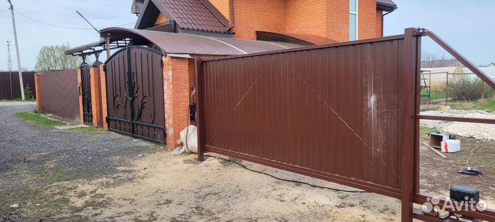 Откатные ворота под ключ с установкой