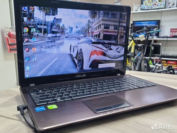 Ноутбук asus i3-2310M/GeForce 610M/500HDD/4RAM T01