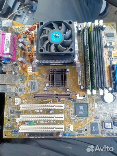 Материнская плата с процессором Asus p4sgx-mx