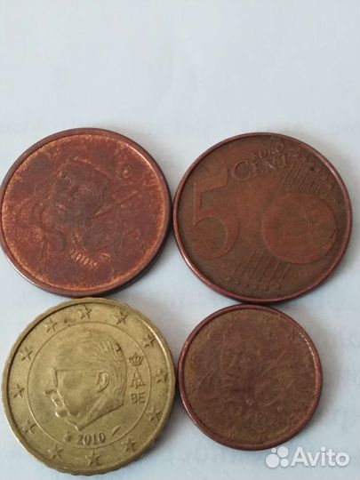 Евроценты монеты