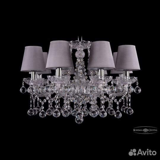 Люстра хрустальная 1413/8/200v Ni Balls SH24 Bohem