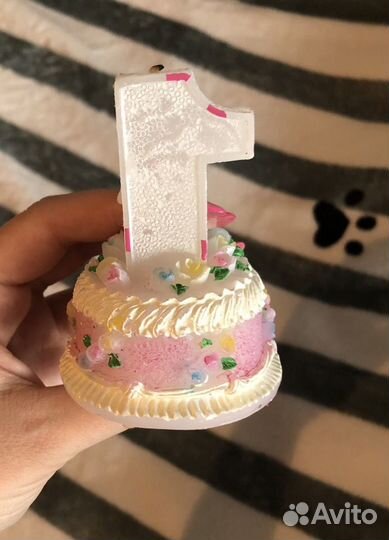 Свечка цифра 1