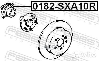 Ступица задняя комплект 0182-SXA10R 0182-SXA10R