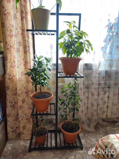 Подставка для цветов напольная металлическая