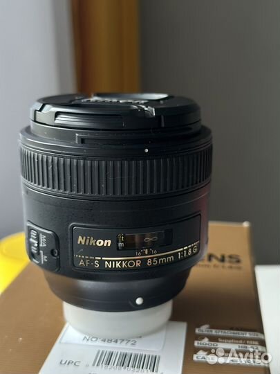 Объектив nikon 85mm 1,8g af-s