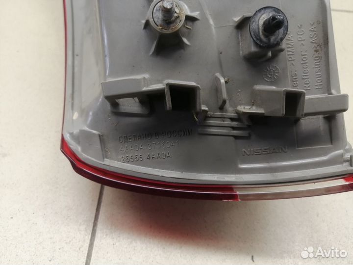 Фонарь задний наружный левый Almera (G15) 2013