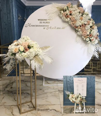 Фотозона, банер, свадьба, пресс волл, мольберт