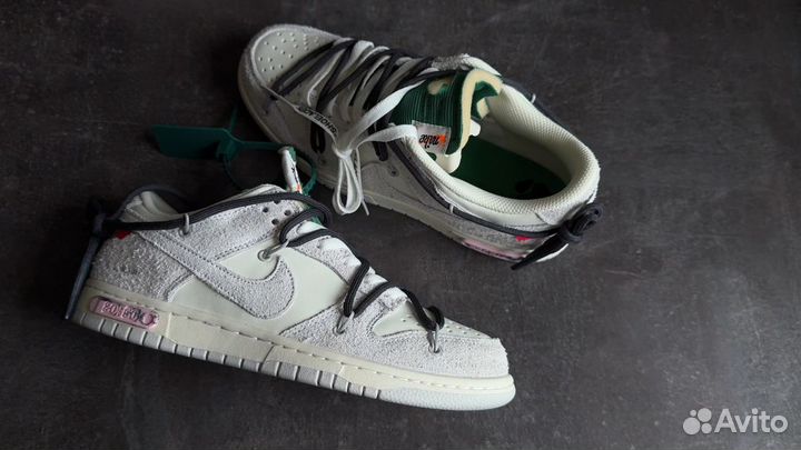 Кеды мужские Nike SB dunk low Off-white все размеры