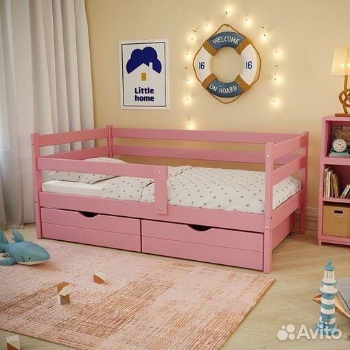 Детская кровать Эко-9 160х80 с матрасом