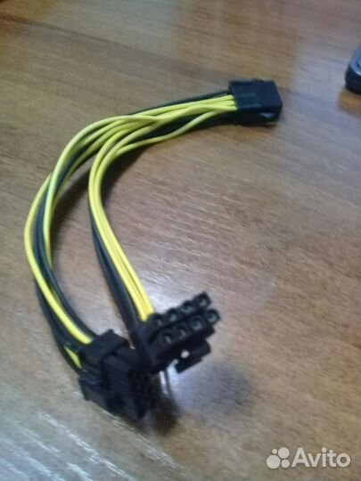 Кабель питания (переходник) 6pin,8 pin - 2*(6+2)