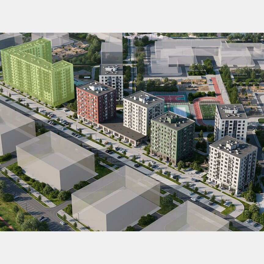 2-к. квартира, 54,7 м², 5/11 эт.
