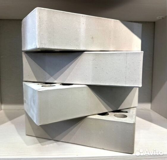 Кирпич гладкий лицевой - Серебро (серого цвета)